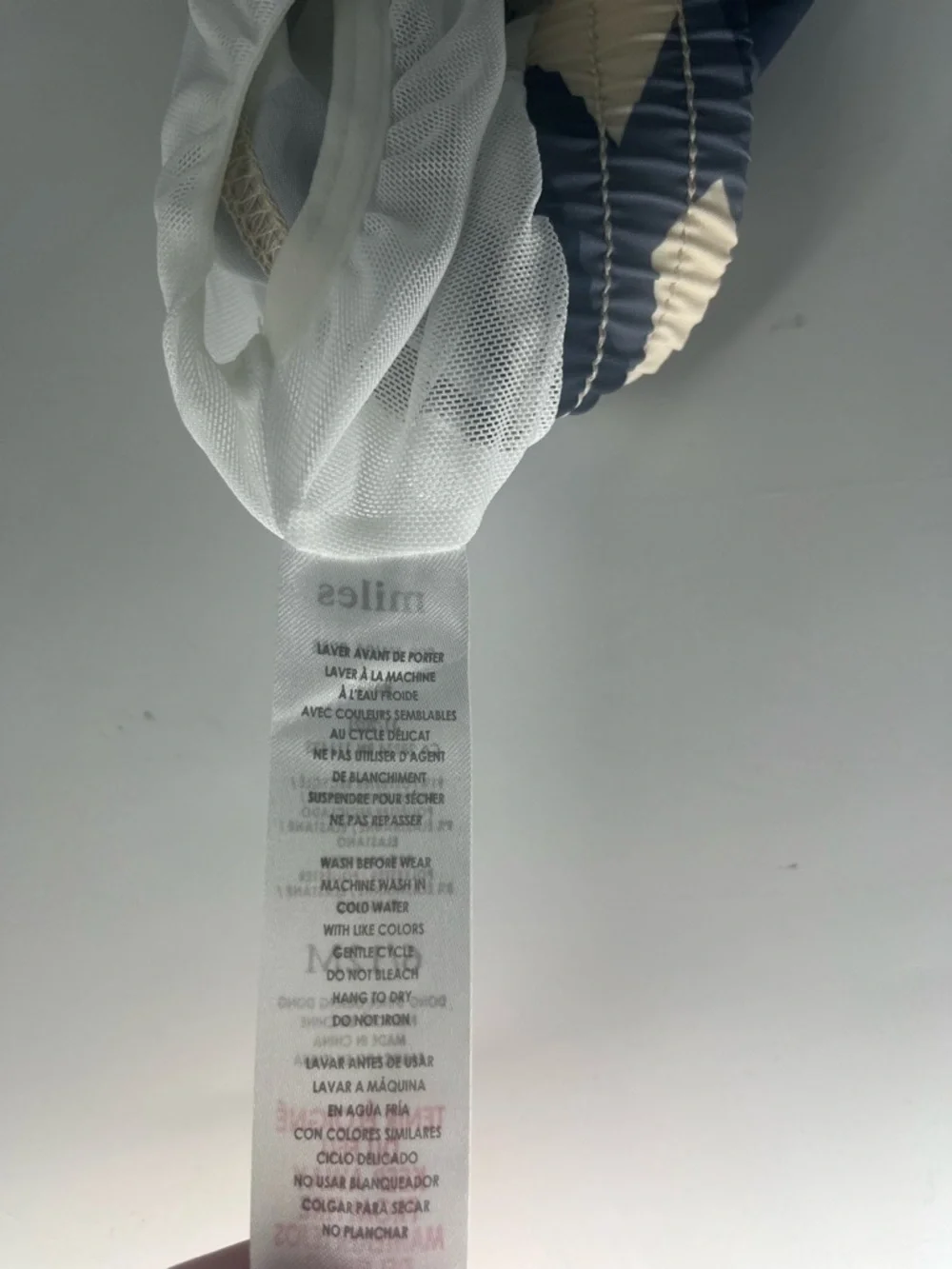 MILES THE LABEL NWT BABY BOYS LITTLE BOY CAMO DUSTY BLUE SWIM TRUNKS 6-12 MONTHS - Picture 6 of 6